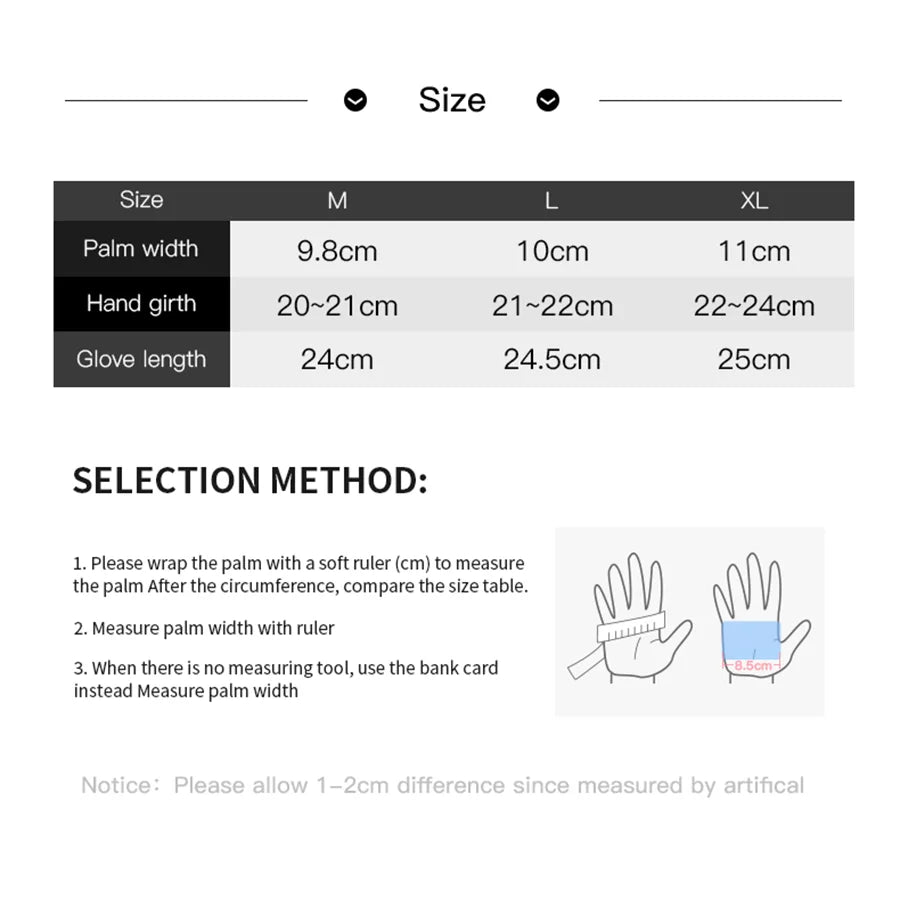 Guantes de Invierno para Ciclismo y Moto – Impermeables, Cortavientos y Compatibles con Pantallas Táctiles