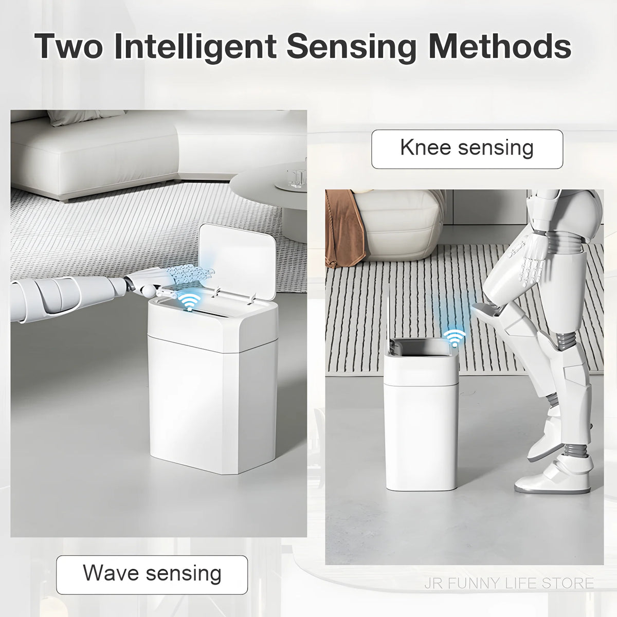 Cubo de Basura Inteligente con Sensor 16/12L