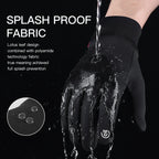 Guantes de Invierno para Ciclismo y Moto – Impermeables, Cortavientos y Compatibles con Pantallas Táctiles