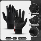 Guantes de Invierno para Ciclismo y Moto – Impermeables, Cortavientos y Compatibles con Pantallas Táctiles