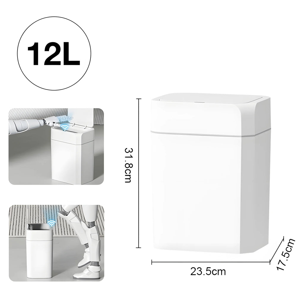 Cubo de Basura Inteligente con Sensor 16/12L