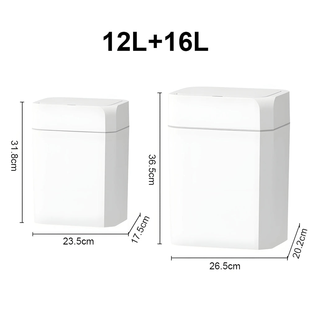 Cubo de Basura Inteligente con Sensor 16/12L