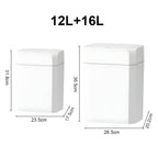 Cubo de Basura Inteligente con Sensor 16/12L