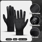 Guantes de Invierno para Ciclismo y Moto – Impermeables, Cortavientos y Compatibles con Pantallas Táctiles