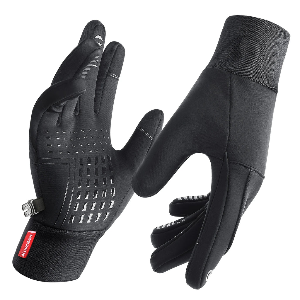Guantes de Invierno para Ciclismo y Moto – Impermeables, Cortavientos y Compatibles con Pantallas Táctiles