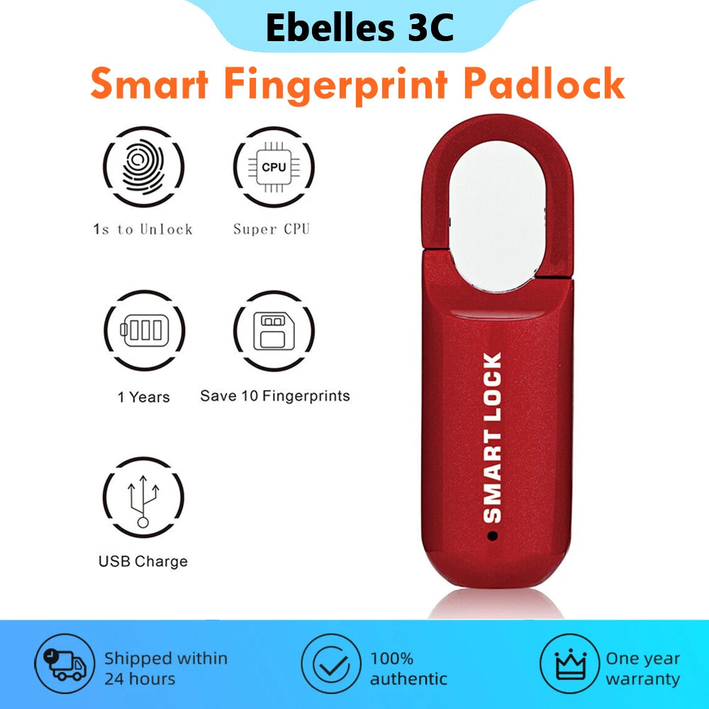 Candado Inteligente con Huella Dactilar y USB