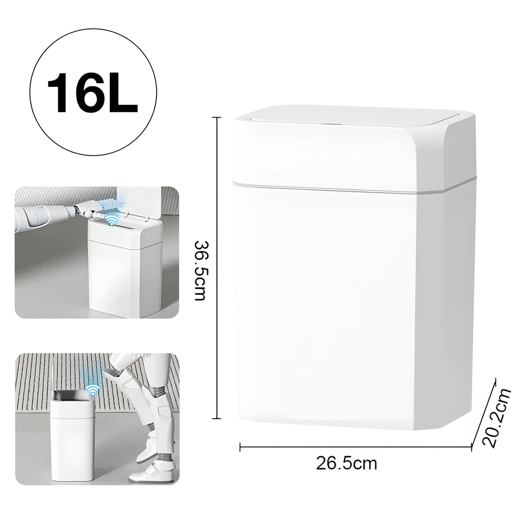 Cubo de Basura Inteligente con Sensor 16/12L