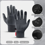Guantes de Invierno para Ciclismo y Moto – Impermeables, Cortavientos y Compatibles con Pantallas Táctiles