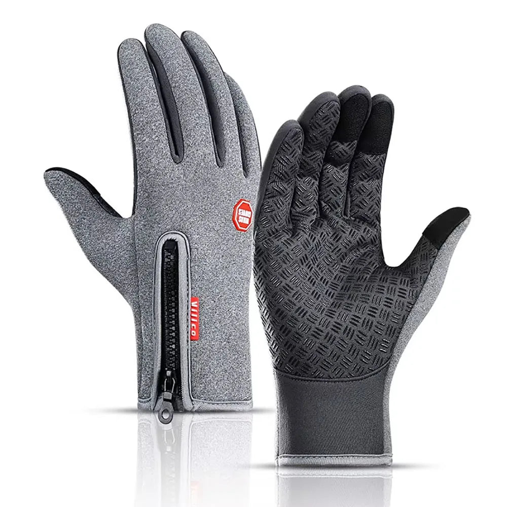 Guantes de Invierno para Ciclismo y Moto – Impermeables, Cortavientos y Compatibles con Pantallas Táctiles